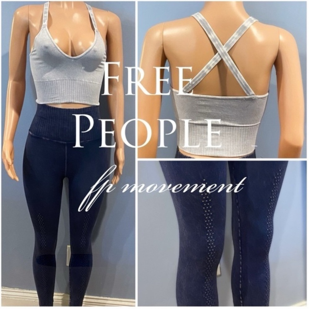NEW Free People HR 7/8 Length Good Karma Leggings & Good Karma Crop $126 total